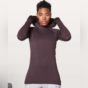 Lululemon restless hoodie size size 6 black cherry